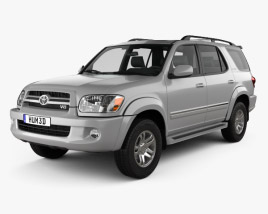 Toyota Sequoia Limited 2007 3D-Modell