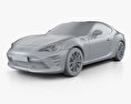 Toyota GT86 US-spec 2016 3d model clay render