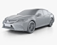 Toyota Camry (XV60) XSE з детальним інтер'єром 2018 3D модель clay render