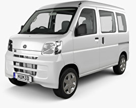 Toyota Pixis Van avec Intérieur 2011 Modèle 3D