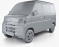 Toyota Pixis Van with HQ interior 2016 3d model clay render