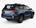 Toyota Land Cruiser Prado пятидверный EU-spec 2020 3D модель back view