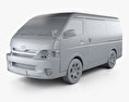 Toyota Hiace Passenger Van L1H2 GL 2015 3d model clay render