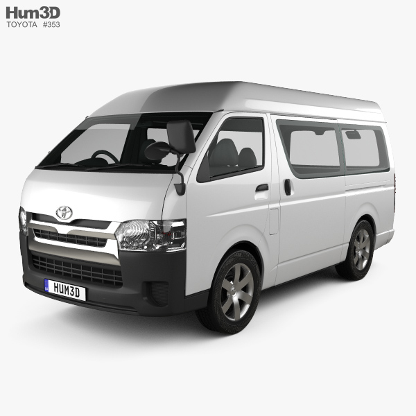 Toyota Hiace Passenger Van L1H3 DX 2015 3D model