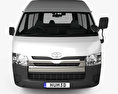Toyota Hiace Passenger Van L1H3 DX 2015 3D模型 正面图