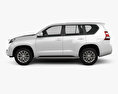 Toyota Land Cruiser Prado 5 portas EU-spec 2017 Modelo 3d vista lateral
