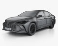 Toyota Avalon Limited 하이브리드 2020 3D 모델  wire render