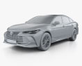 Toyota Avalon Limited гібрид 2020 3D модель clay render