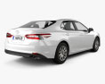 Toyota Camry LE 2021 3D 모델  back view