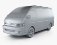 Toyota Hiace パッセンジャーバン L2H3 GLX 2020 3Dモデル clay render