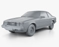 Toyota Celica ST coupé 1979 3D-Modell clay render