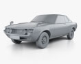 Toyota Celica 1600 GT coupé 1973 3D-Modell clay render