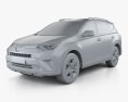 Toyota RAV4 LE 2018 3D-Modell clay render