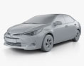 Toyota Corolla Levin CN-spec 2021 3d model clay render