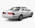 Toyota Crown hardtop 2001 3D 모델  back view