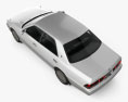 Toyota Crown hardtop 2001 3D模型 顶视图