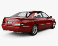 Toyota Crown Royal 2008 3D 모델  back view
