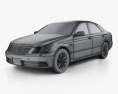 Toyota Crown Royal 2008 3D 모델  wire render