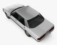 Toyota Crown Royal Saloon 1983 Modello 3D vista dall'alto