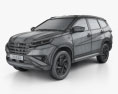 Toyota Rush S 2021 3D 모델  wire render