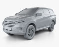 Toyota Rush S 2021 3D-Modell clay render