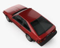 Toyota Celica liftback 1981 3D模型 顶视图