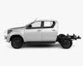 Toyota Hilux Double Cab Chassis SR 2021 3d model side view
