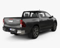 Toyota Hilux 더블캡 L-edition 2021 3D 모델  back view