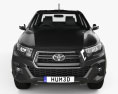 Toyota Hilux 双人驾驶室 L-edition 2021 3D模型 正面图