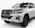 Toyota Hilux Extra Cab Chassis SR 2022 Modello 3D