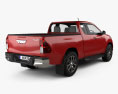 Toyota Hilux Extra Cab Raider 2022 3D 모델  back view