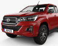Toyota Hilux Extra Cab Raider 2022 3D 모델 