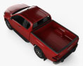 Toyota Hilux Extra Cab Raider 2022 3D-Modell Draufsicht