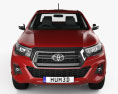 Toyota Hilux Extra Cab Raider 2022 3D 모델  front view
