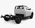 Toyota Hilux Single Cab Chassis SR 2021 3d model back view