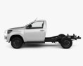 Toyota Hilux Single Cab Chassis SR 2021 3d model side view