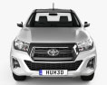 Toyota Hilux Single Cab Chassis SR 2021 3d model front view