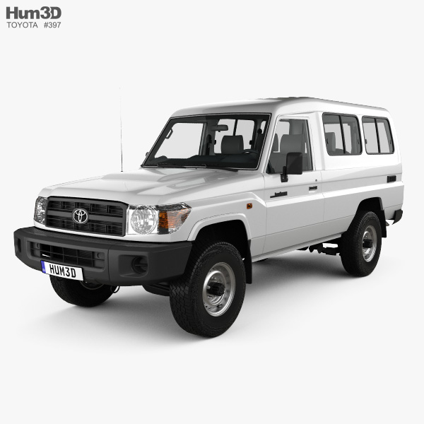 Toyota Land Cruiser (J78) Wagon 带内饰 2014 3D模型