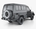 Toyota Land Cruiser (J78) Wagon con interni 2014 Modello 3D