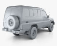 Toyota Land Cruiser (J78) Wagon HQインテリアと 2014 3Dモデル
