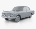 Toyota Crown 1962 3d model clay render