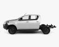 Toyota Hilux Double Cab Chassis 2018 3d model side view