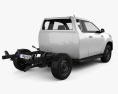 Toyota Hilux Extra Cab Chassis 2018 3D模型 后视图