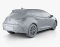 Toyota Corolla 掀背车 混合動力 2021 3D模型