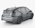 Toyota Prius HQインテリアと とエンジン 2009 3Dモデル
