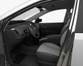 Toyota Prius con interior y motor 2009 Modelo 3D seats
