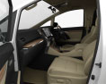 Toyota Vellfire Aero с детальным интерьером 2018 3D модель seats