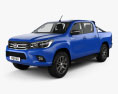 Toyota Hilux Double Cab SR5 with HQ interior 2015 3d model