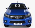 Toyota Hilux Double Cab SR5 with HQ interior 2015 3d model front view