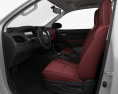 Toyota Hilux Single Cab GLX з детальним інтер'єром 2015 3D модель seats